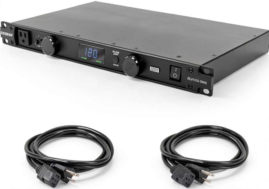 Furman power conditioner installed in a studio rack