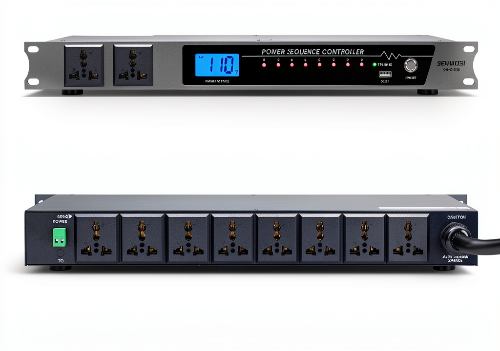 'SW-X100 Power Conditioner front panel'